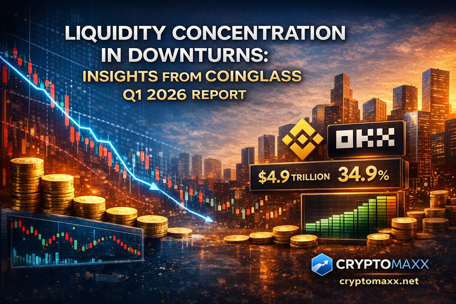 تركز السيولة في فترات التراجع: قراءة تحليلية في تقرير كوين جلاس للربع الأول 2026