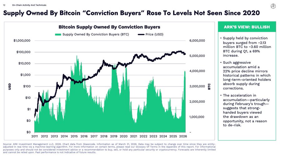 Bitcoin “Conviction Buyers” Holdings Hit Highest Level Since 2020