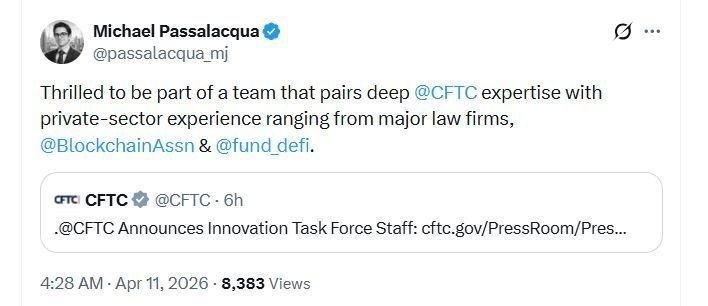 تحركات داخل CFTC تعزز دورها المحتمل في تنظيم أسواق العملات الرقمية