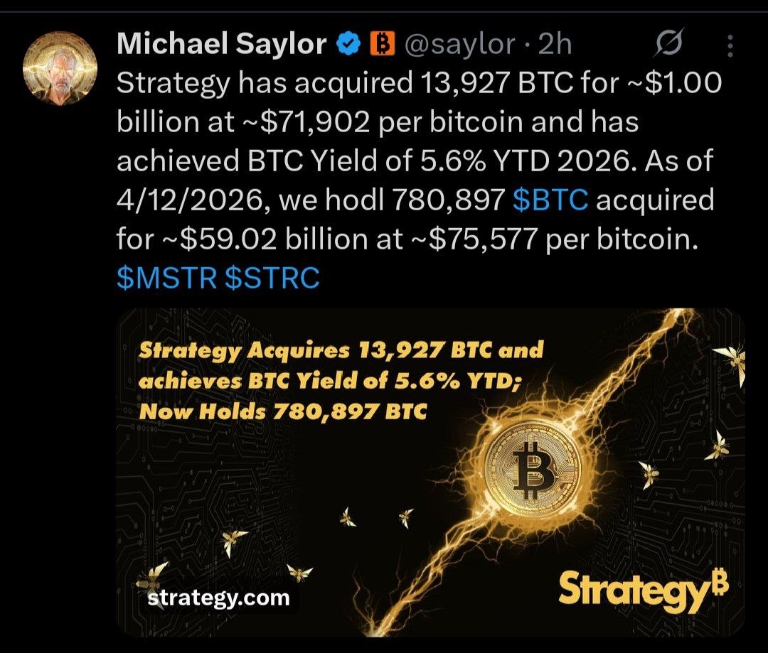 Strategy تشتري 13,927 بيتكوين مقابل مليار دولار وتقترب من مستويات BlackRock