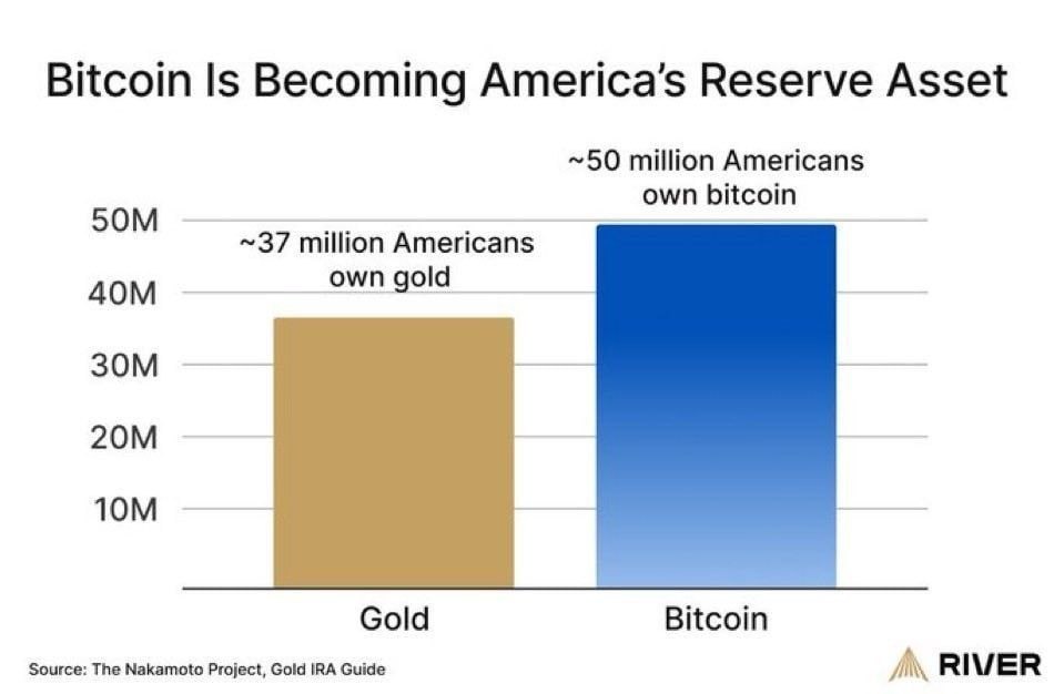 Historic Shift: Americans Own More Bitcoin Than Gold